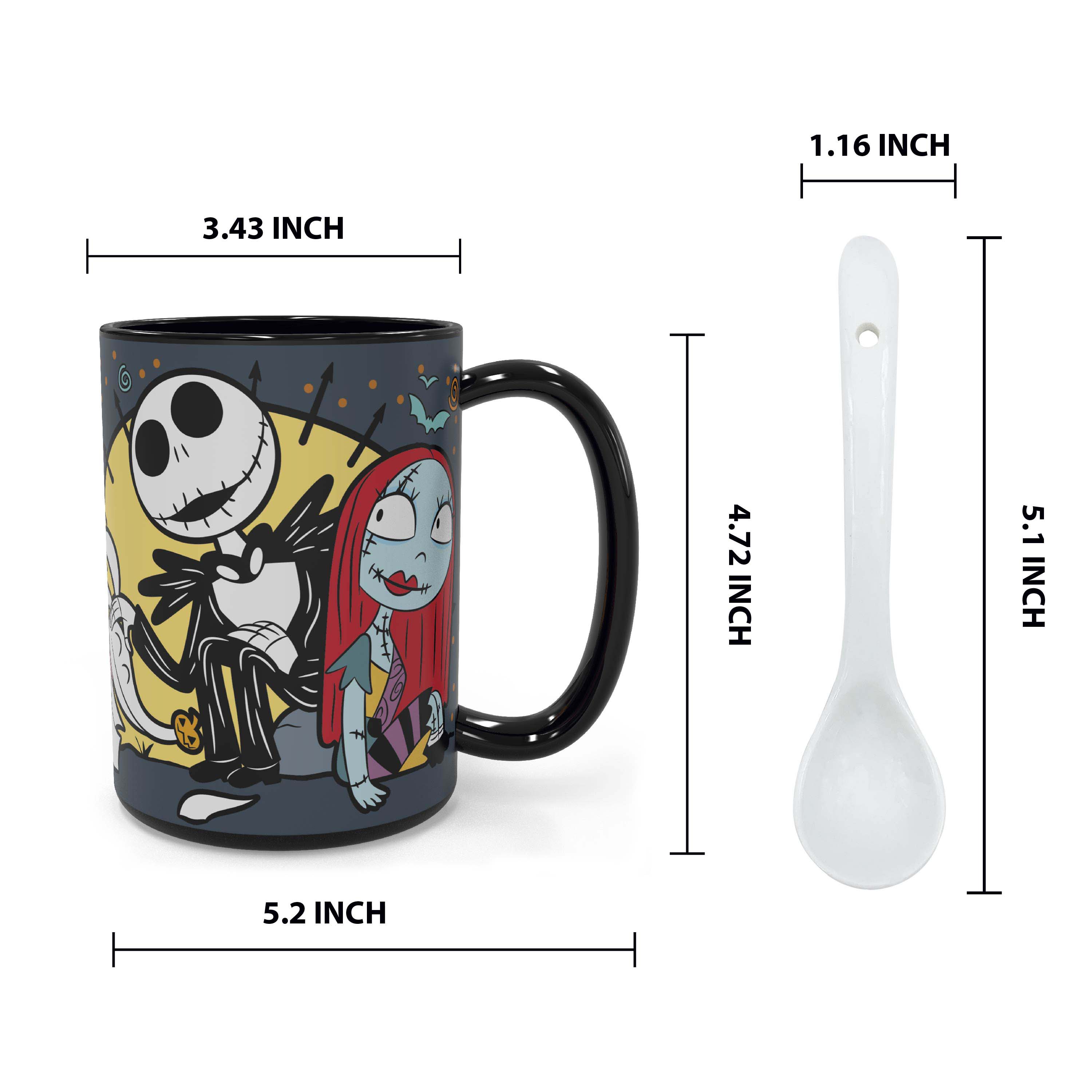 Disney The Nightmare Before Christmas 15 ounce Coffee Mug and Spoon, Jack the Pumpkin King & Sally slideshow image 10 Disney The Nightmare Before Christmas 15 ounce Coffee Mug and Spoon, Jack the Pumpkin King & Sally slideshow image 10