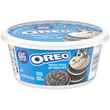 Cool Whip Mix-Ins Oreo Whipped Topping with Cookie Pieces, 8 oz Tub
