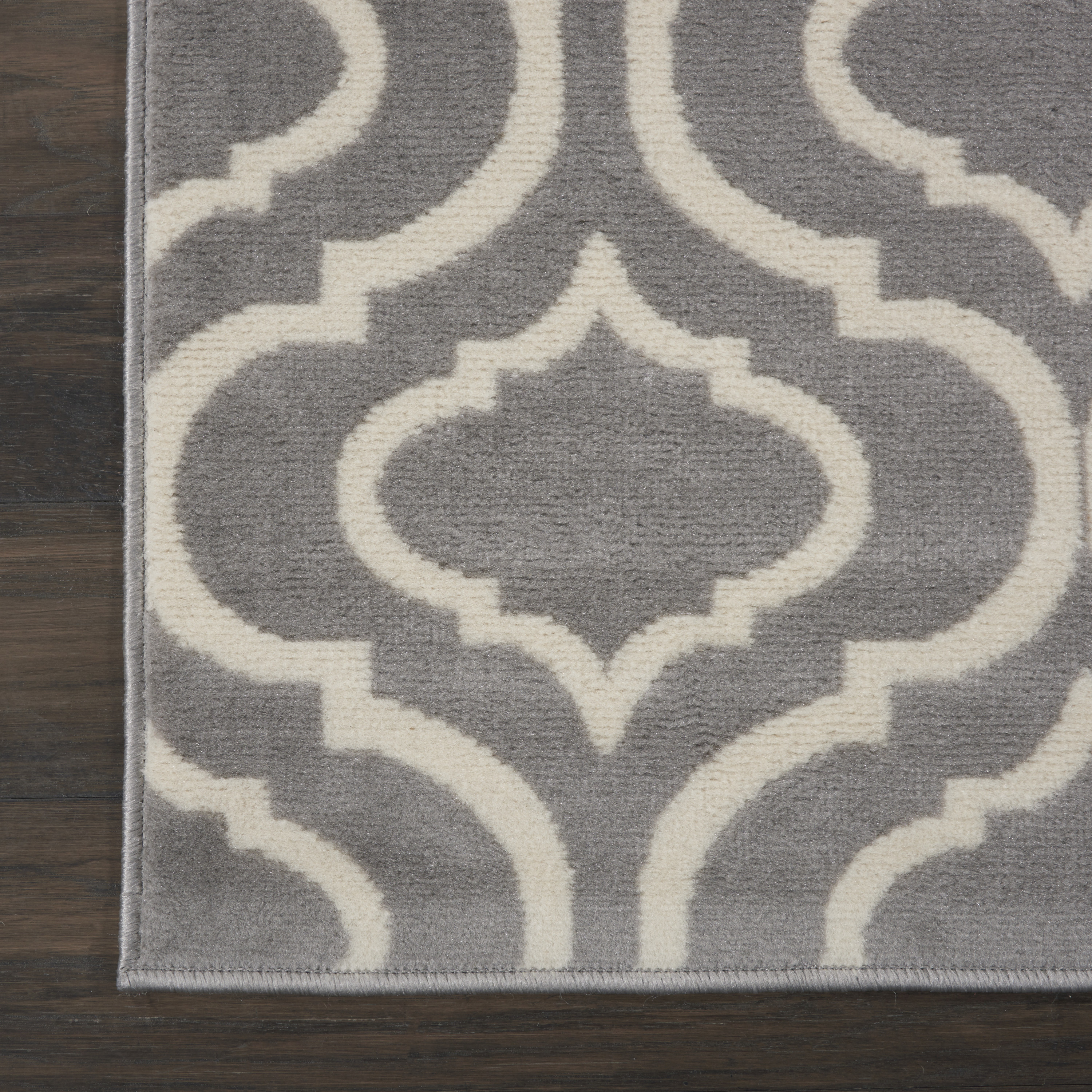 Nourison Jubilant 2' x 6' Grey Contemporary Indoor Rug