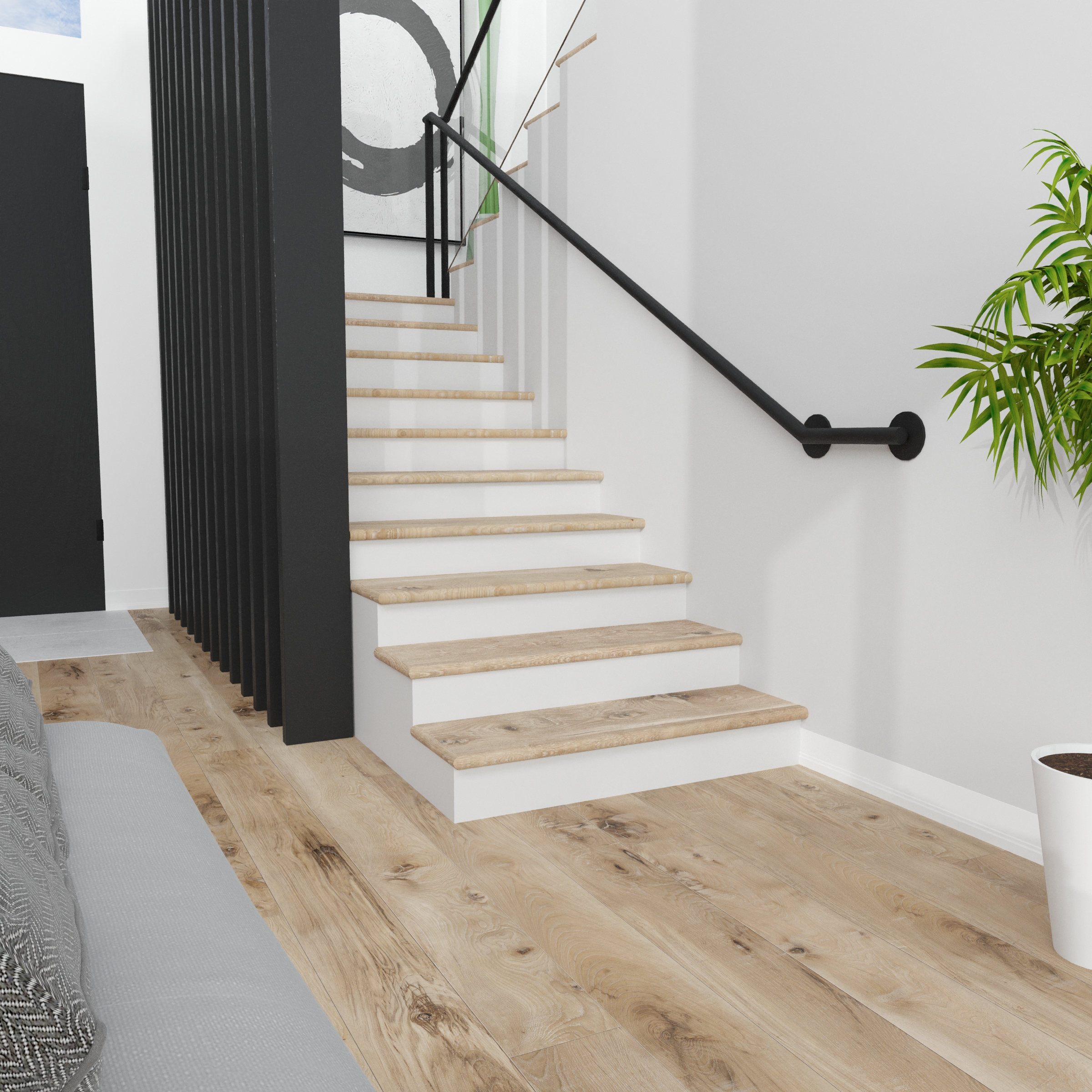 Seaboard Oak Cali Vinyl Stair Tread view 2