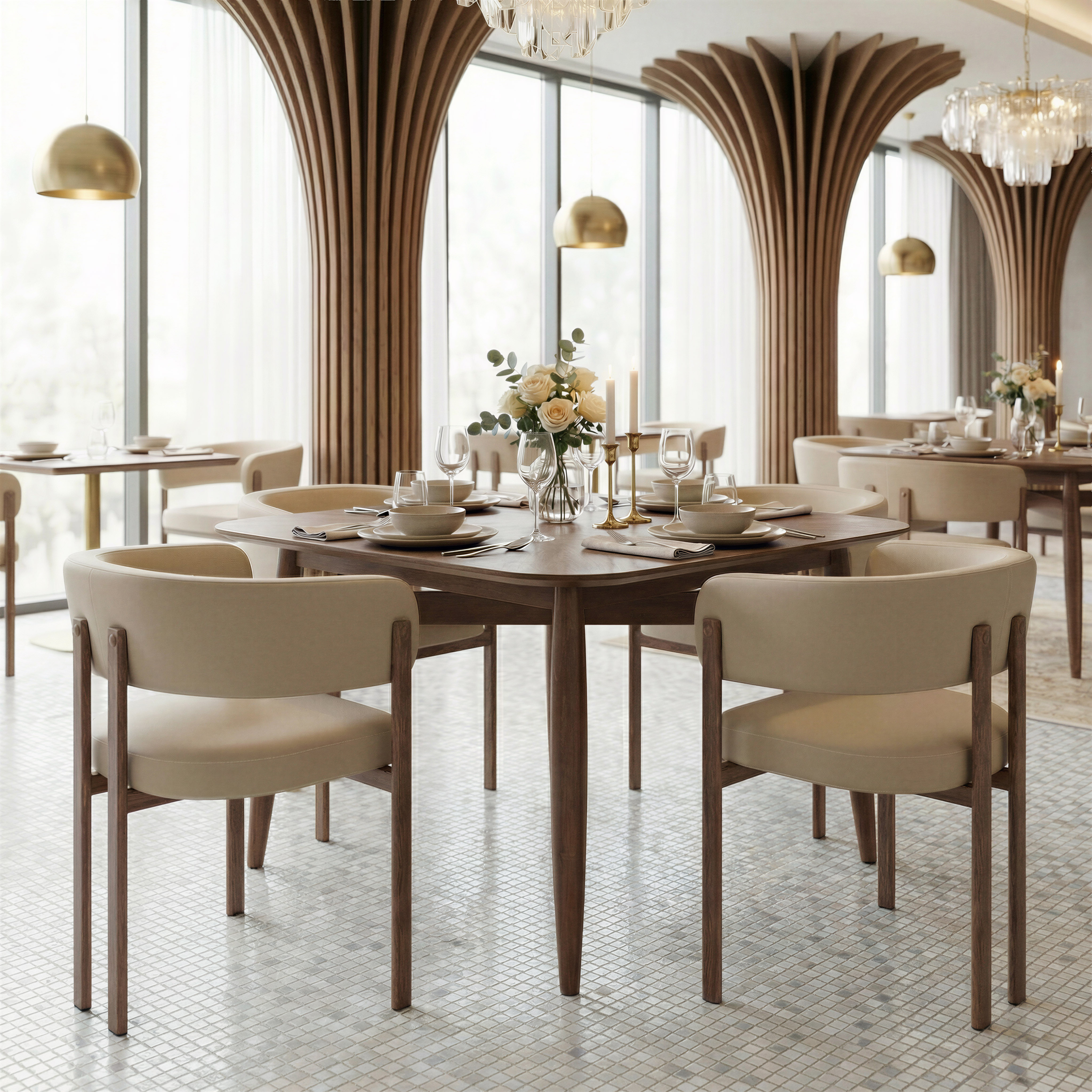 Silea Square Dining Table Espresso product image