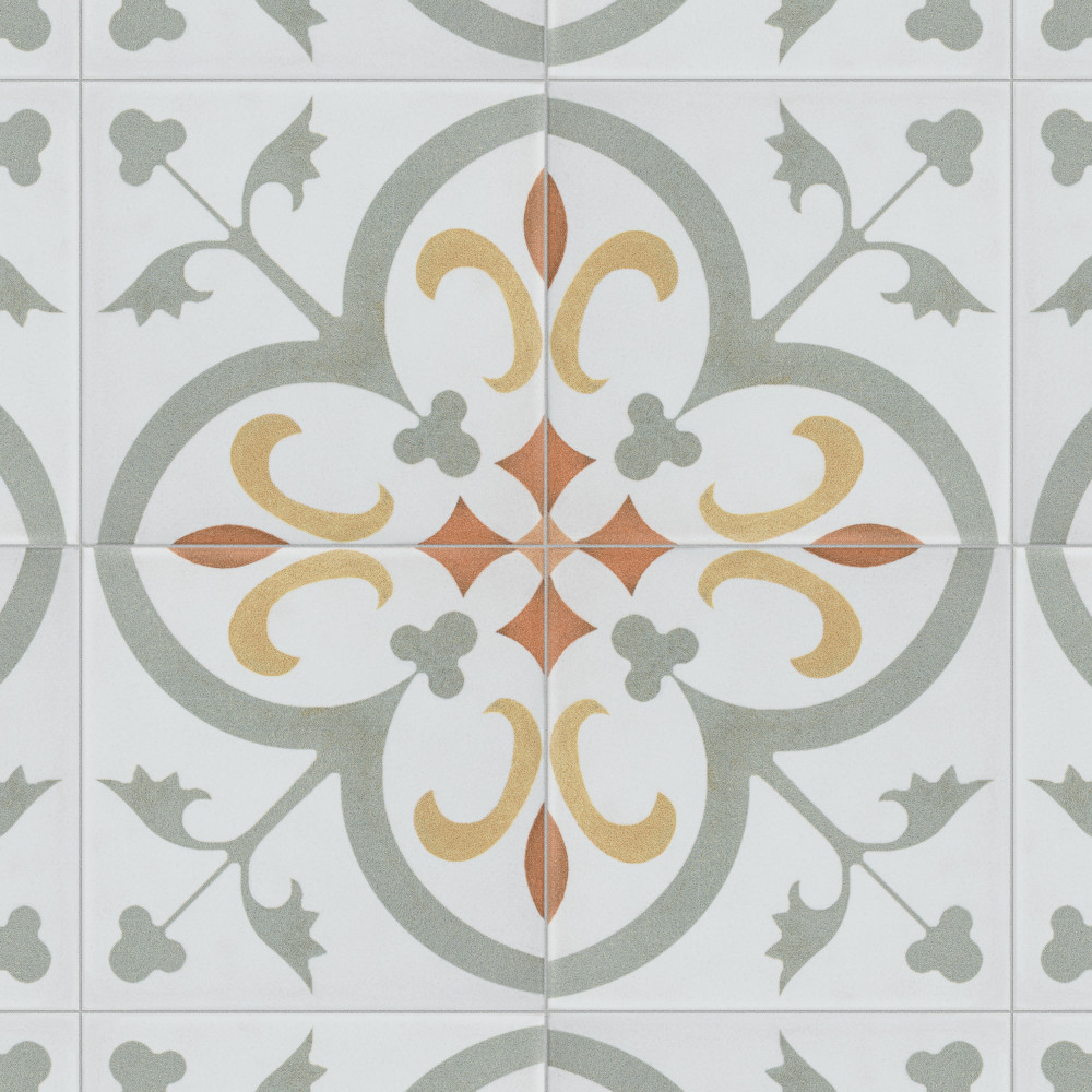 Revival Mini Memory 3-7/8 in. x 3-7/8 in. Ceramic Floor and Wall Tile