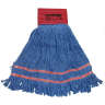 Hillyard, Disinfectant Synthetic Looped-End Wet Mop Head with 9" Headband, Large, Blue