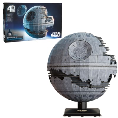 4D Build Star Wars Deluxe Death Star II Cardstock 3D Model Kit, Star Wars Gifts, Desk Décor for Fans & Collectors, 272 Pieces, 3D Puzzles, Gift Ideas for Ages 12 & Up