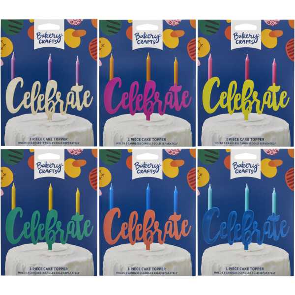 Celebrate Assortment Plastic Candle Holder