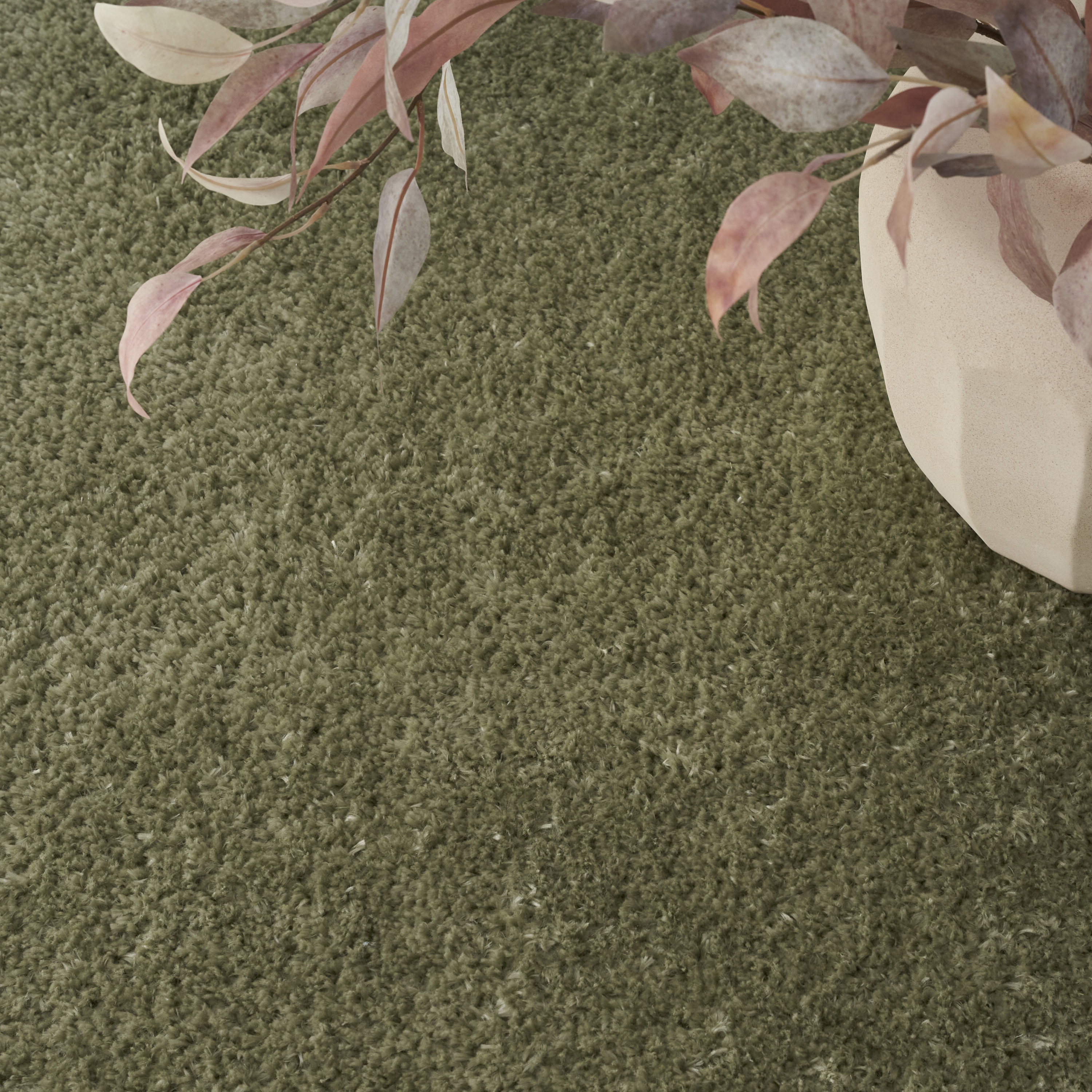 Nourison Pacific Shag 7'10" x 9'10" Green Shag Indoor Rug