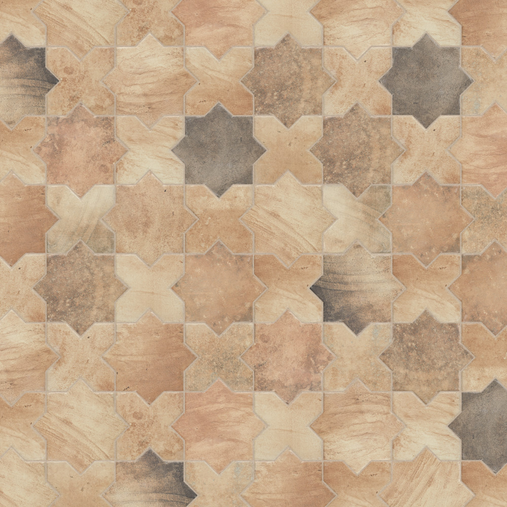 Tech Land Cross Fire 6x6 Specialty Porcelain Floor and Wall Digital Pattern