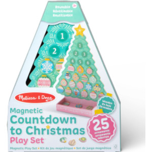 Countdown to Christmas Wooden Magnetic Play Set-Pink