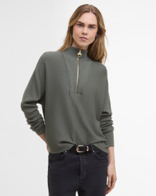 Lola Half-Zip Jumper Dusky Khaki