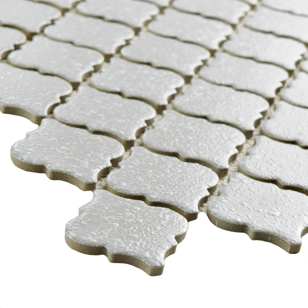 Hudson Tangier Crystalline Grey 12-3/8 in. x 12-3/8 in. Porcelain Mosaic Tile