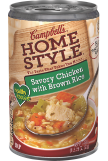 Homestyle Healthy Request® Savory Chicken with Brown Rice Soup