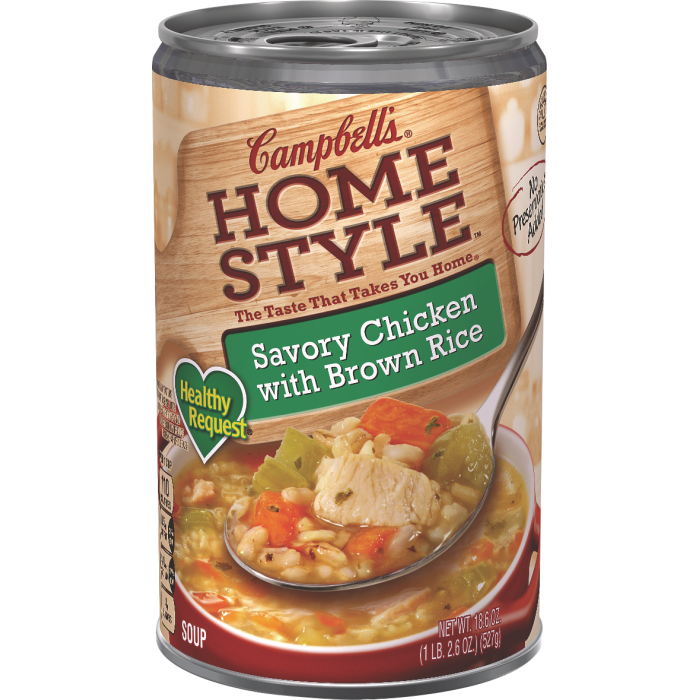 Homestyle Healthy Request® Savory Chicken with Brown Rice Soup
