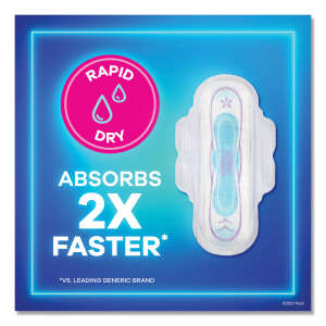 PG97020, Procter & Gamble, Ultra Thin Pads with Wings, Size 2, Long, Super Absorbent