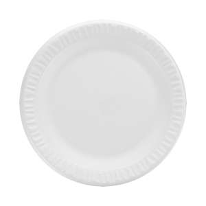 Dart, Concorde Non-Laminated Foam Plate, 9" dia, White