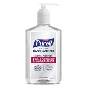 Gojo, PURELL PRIME DEFENSE™ Advanced Table Top Hand Sanitizer Liquid,  12 oz Bottle