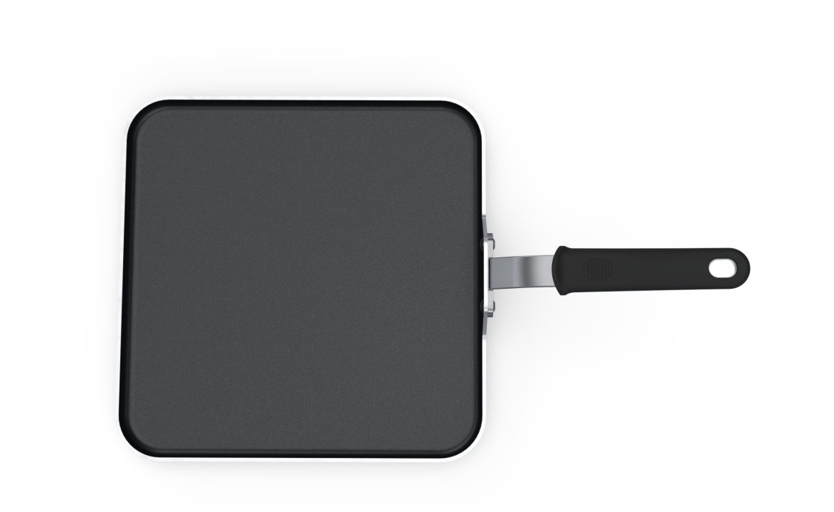 12-inch Tribute® 3-ply griddle with CeramiGuard® II nonstick coating and silicone handle