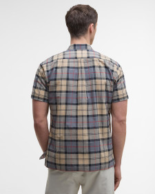 Gordon Short-Sleeved Tailored Shirt Dress Tartan