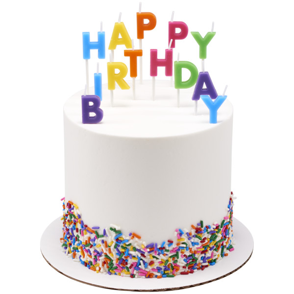 Happy Birthday Letters Bright Specialty Candles