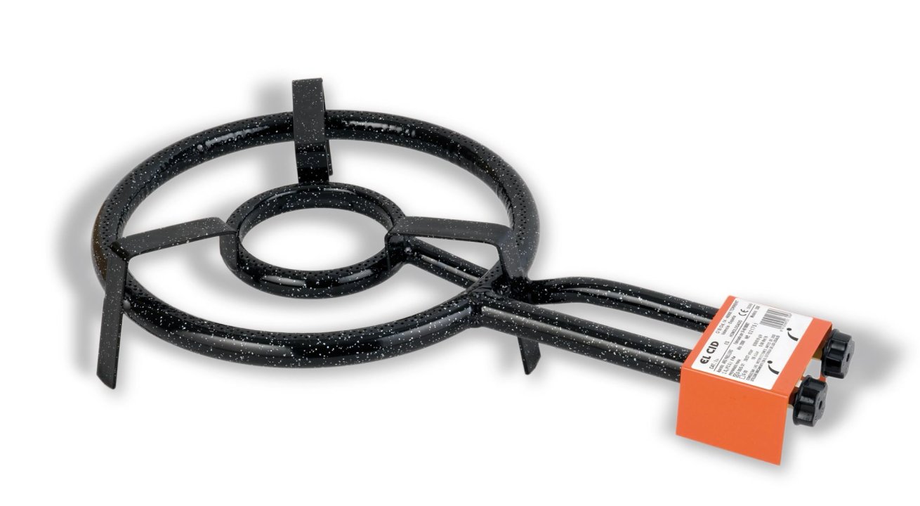 Paellero esmaltado gas de 35 centímetros para paelleras de 20 a 50 cm