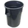 Impact, Gator Plus, 55 gal, Plastic, Gray, Round, Receptacle