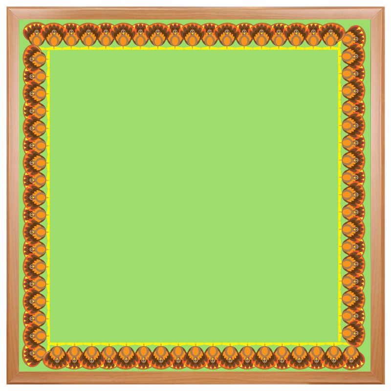 Turkey Die-Cut Border, 12 Strips/36 Feet