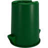 Carlisle, Bronco, Waste Bin Trash Container, 32 gal, Plastic, Green, Round, Receptacle
