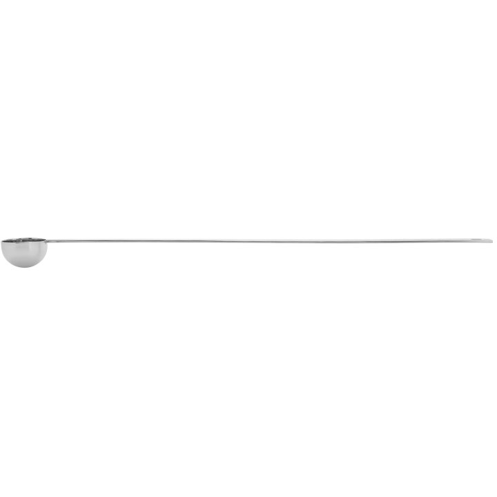1-tablespoon round stainless steel measuring spoon with long handle