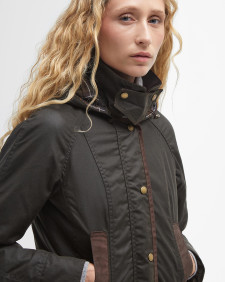 Bower Waxed Jacket Olive-Classic