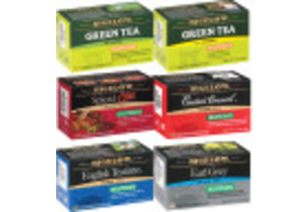Mixed Case of 6 Bigelow Decaf Teas - 6 boxes -total of 120 teabags