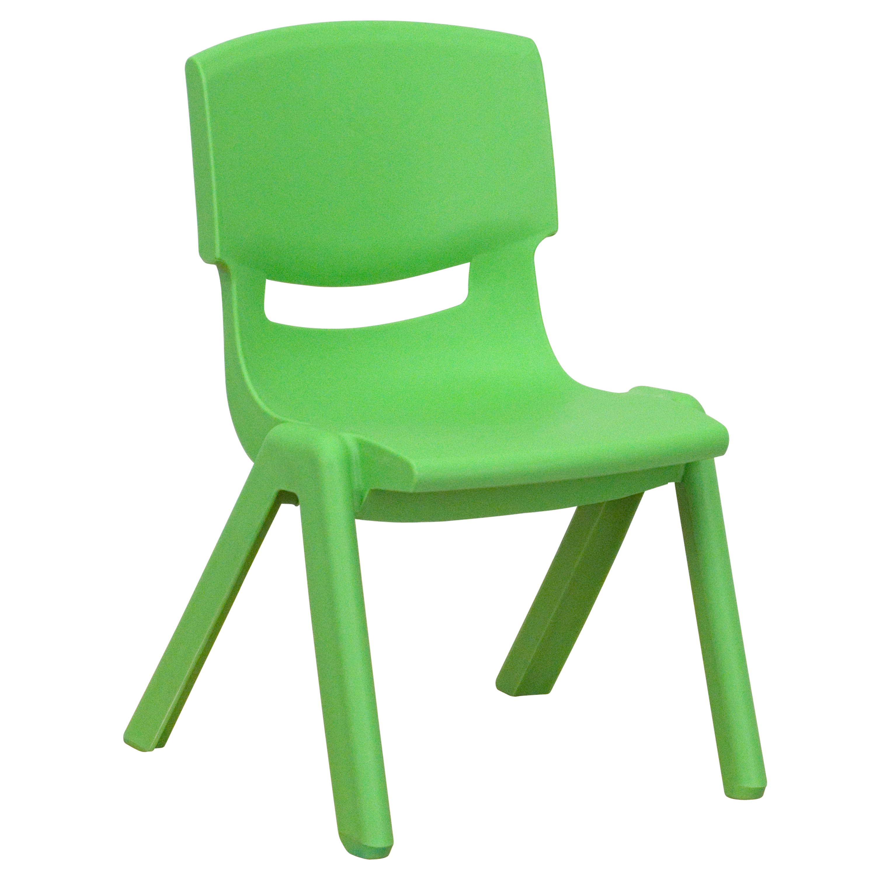Pack de 4 sillas escolares apilables de plástico azul con asiento de 10,5" H, silla preescolar - Imagen 12 de 58