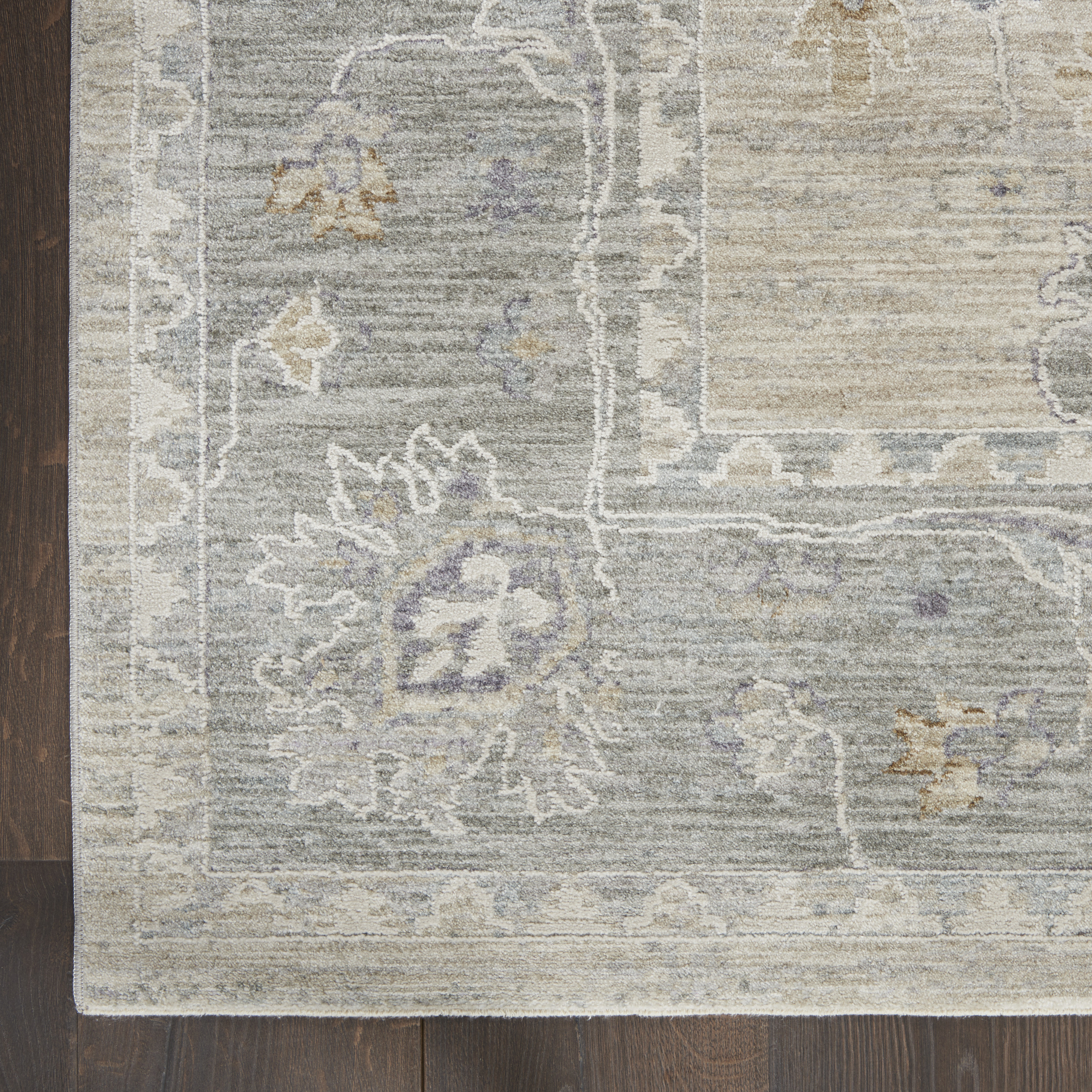 Nourison Infinite 7'10" x 10'4" Light Grey Vintage Indoor Rug