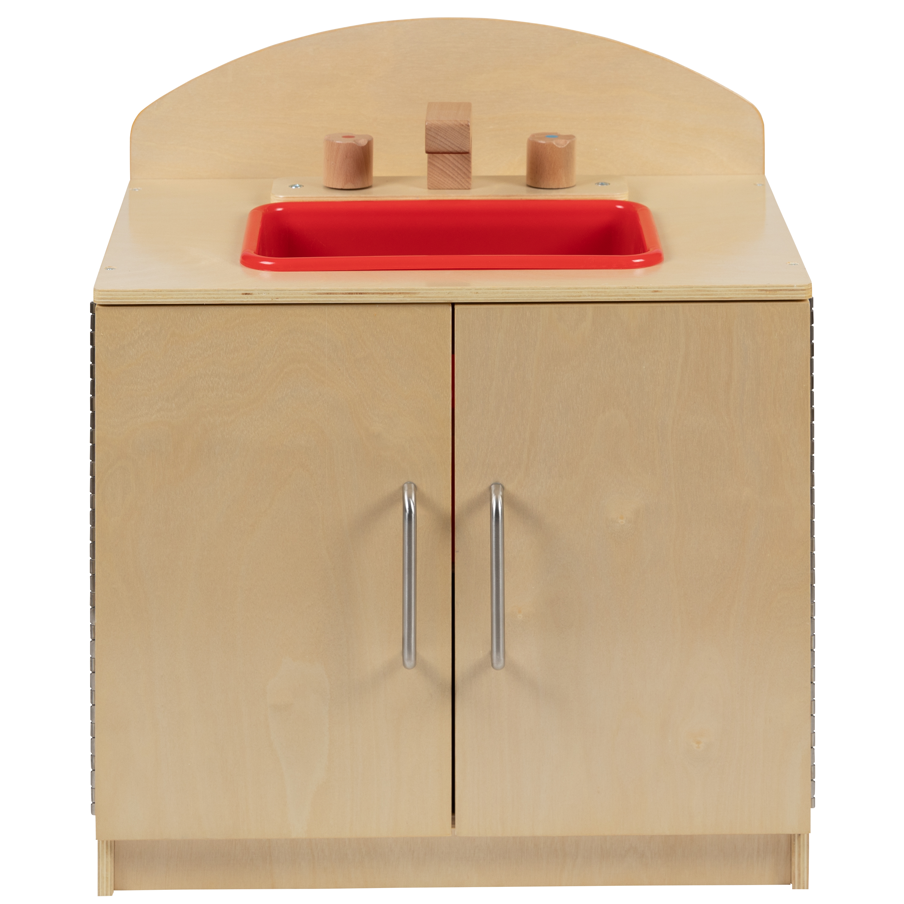 Fregadero de cocina de madera para niños con perillas giratorias para uso comercial o doméstico - Imagen 8 de 13