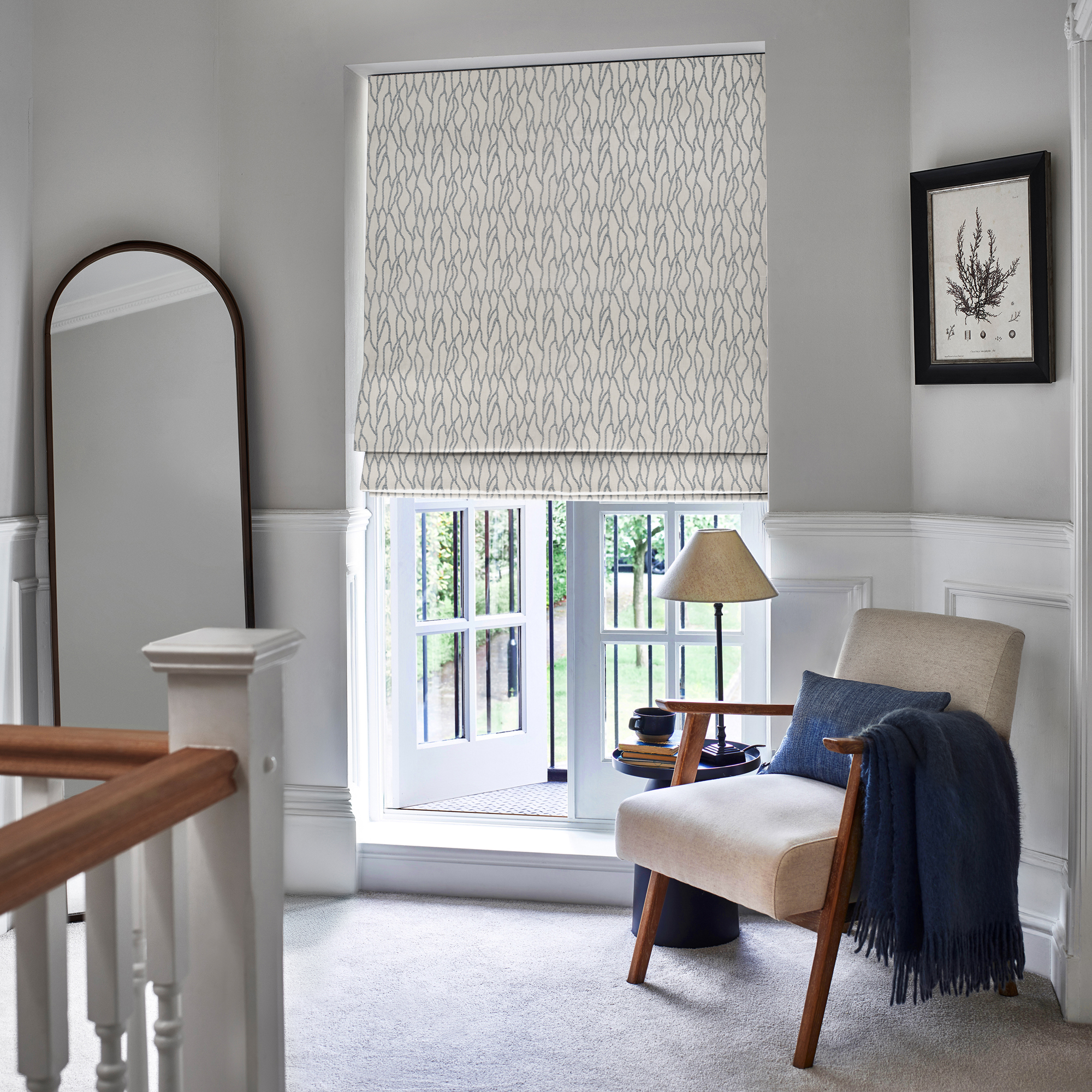 Salcombe Almond Roman Blind