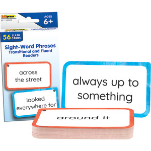 Sight-Word Phrases - Transitional and Fluent Readers Flash Cards