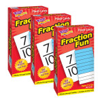 TREND Fraction Fun Skill Drill Flash Cards, 3 Packs T-53109-3