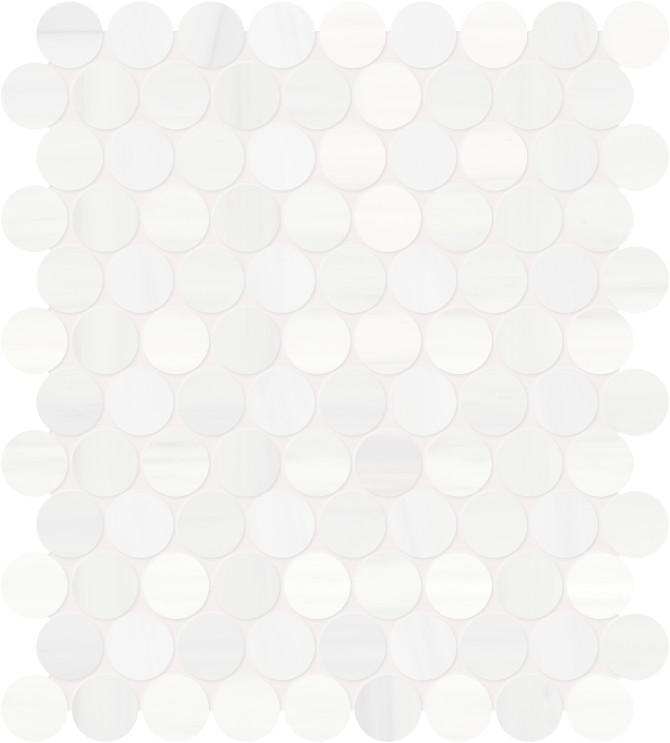 Cosmo Lumino 1-1/4″ Penny Round Mosaic Honed