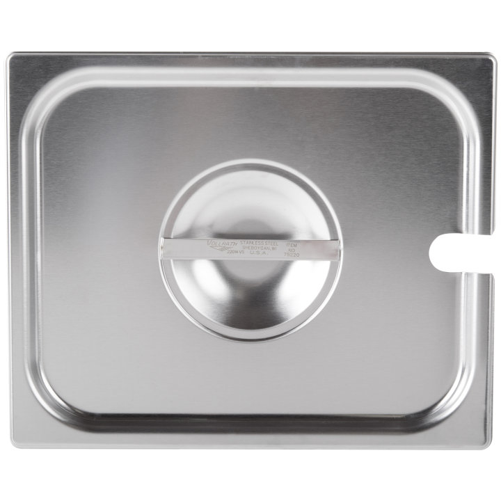 Half-size Super Pan V® slotted stainless steel cover