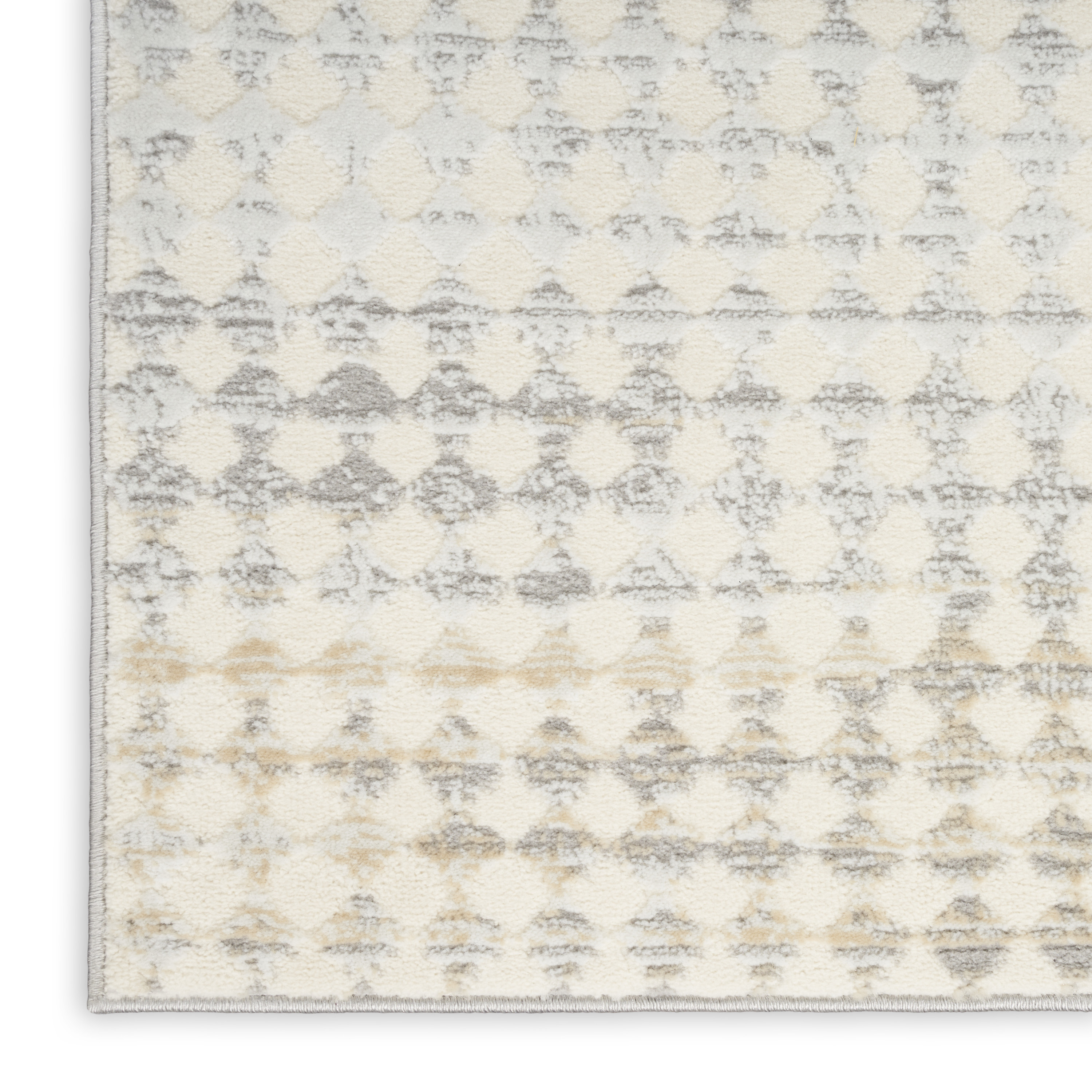 Calvin Klein CK950 Rush 2'3" x 7'3" Ivory Multicolor Modern Indoor Rug