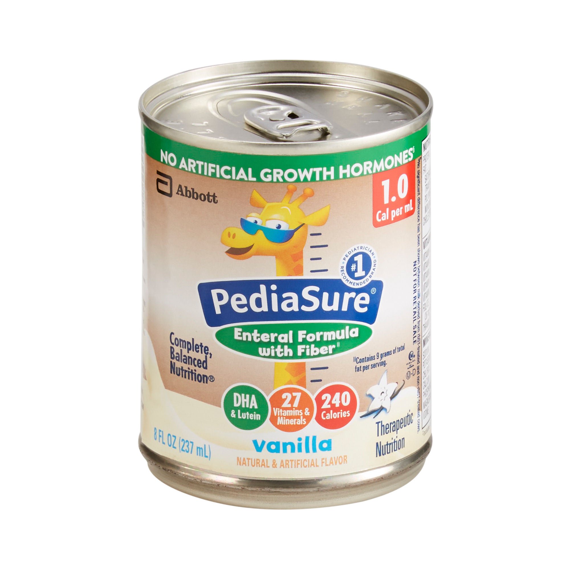 PediaSure® Enteral Formula with Fiber, Vanilla, 8-ounce Can