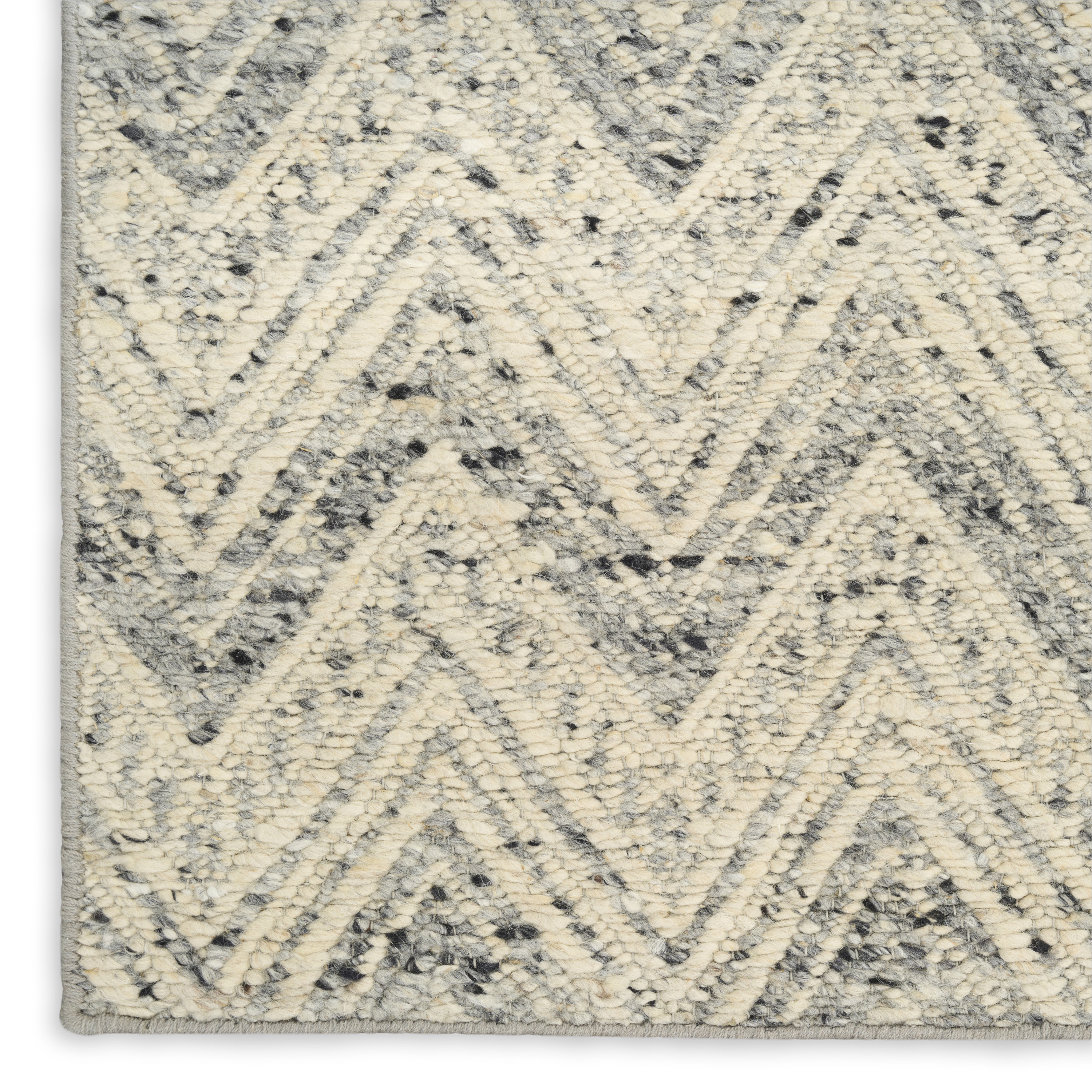 DKNY Pure Purl 8'6" x 11'6" Denim Ivory Modern Indoor Rug