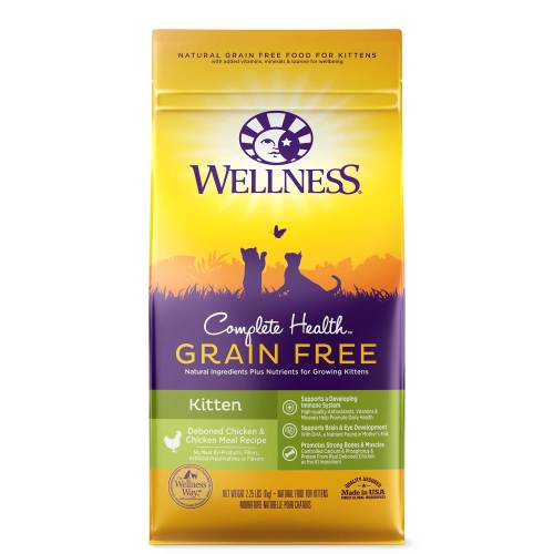 Wellness Complete Health Grain Free Kitten Deboned Chicken & Chicken Meal Front packaging