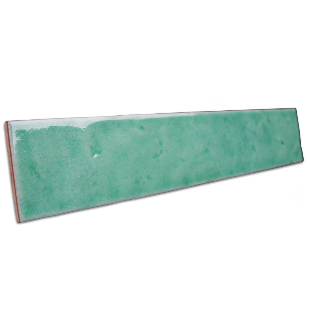 Menorca Aqua 2-1/2 in. x 12-7/8 in. Ceramic Wall Tile