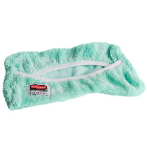 Rubbermaid Commercial, HYGEN™, Flexi Microfiber Pocket Dust Mop, 8.9"W, Green