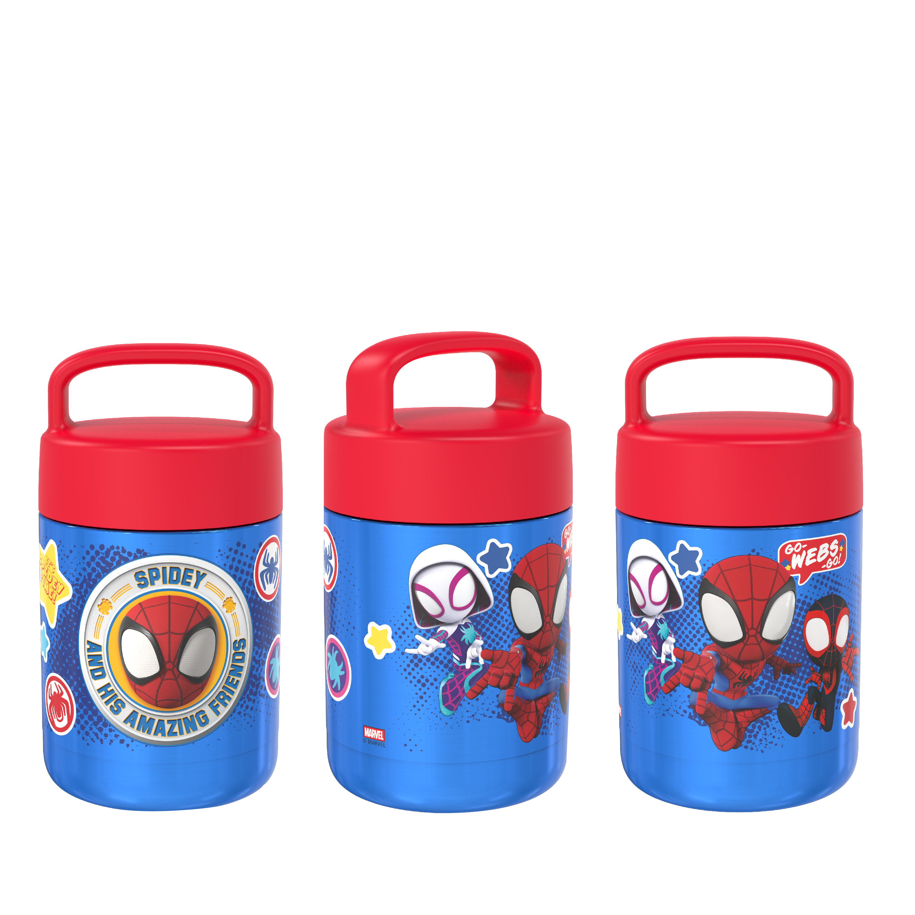 Spider-Man and His Amazing Friends Reusable Vacuum Insulated Stainless Steel Food Container, Spider-Friends slideshow image 4