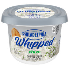 Philadelphia Chive Whipped Cream Cheese Spread, 7.5 oz Tub