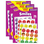 TREND Smiles Stinky Stickers&reg; Variety Pack, 432 Per Pack, 3 Packs T-83903-3