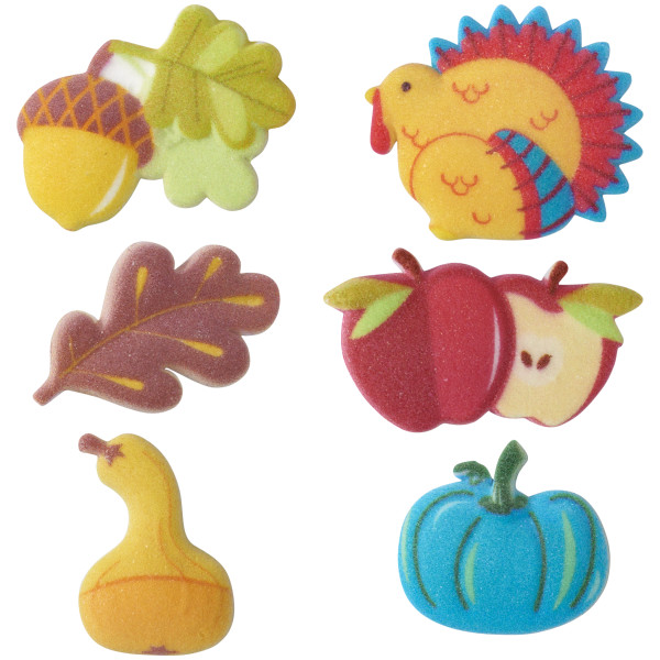 Thanksgiving Harvest - Red 3 Free Dec-Ons® Decorations