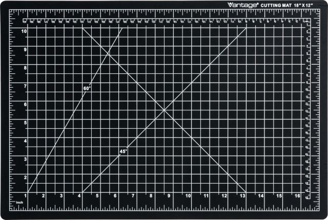 Dahle’s Vantage® Self-Healing Cutting Mats are extremely durable and provide 1/8” of work surface protection.