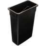 Carlisle, TrimLine, 23 gal, Polyethylene, Black, Square, Receptacle