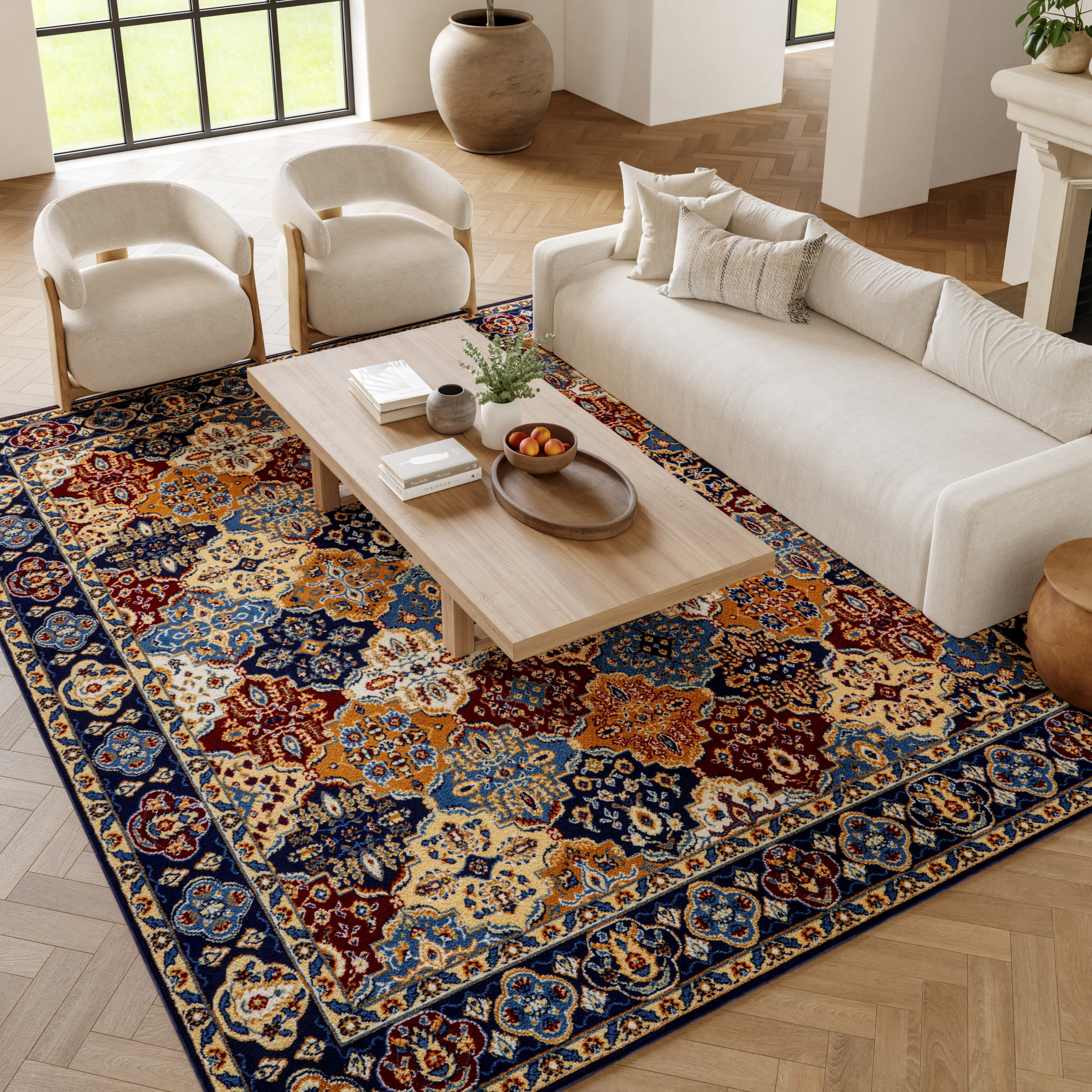 Nourison Grafix 7'10" x 9'10" Multicolor Bohemian Indoor Rug
